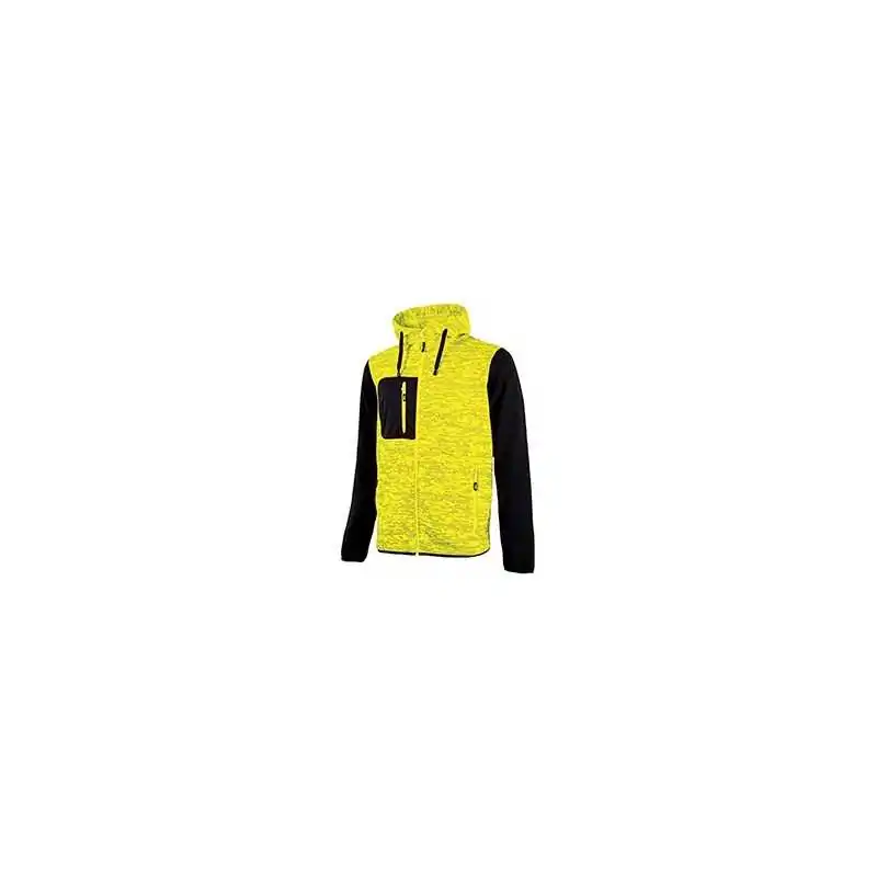 Sweat-shirt u-power rainbow jaune
