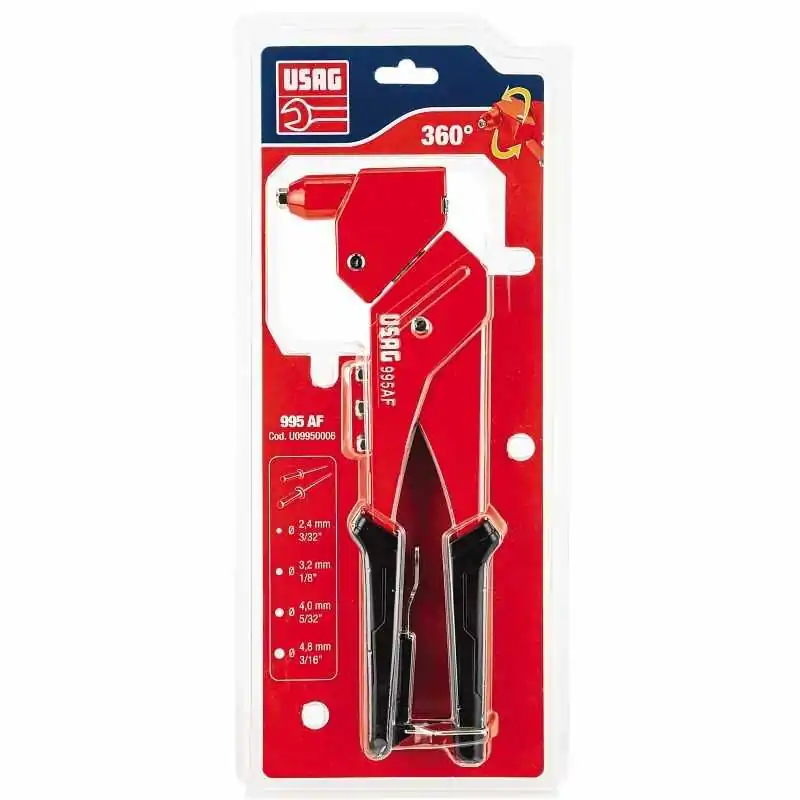 Rivettatrice con testa orientabile usag