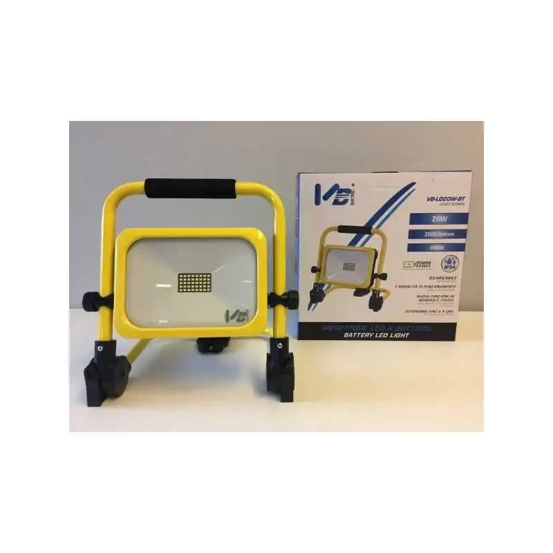 Proiettore led da cantiere vb a batteria 20w