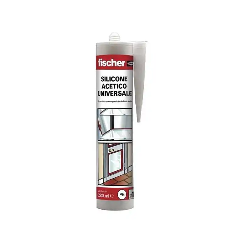 Silicone acetico fischer universale sam 280ml trasparente