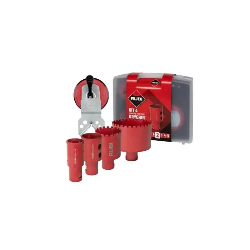 Kits de trepans diamantes drygres premium rubi