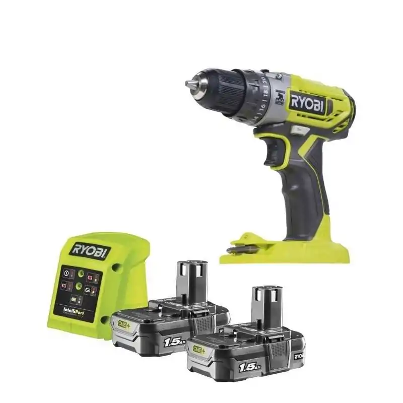 Trapano avvitatore con percussione 18v (2x 1.5ah)