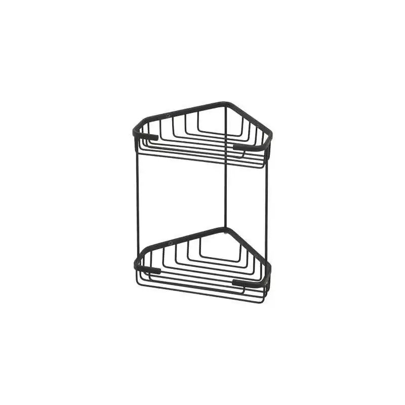 Porte-objets d'angle encastrable noir