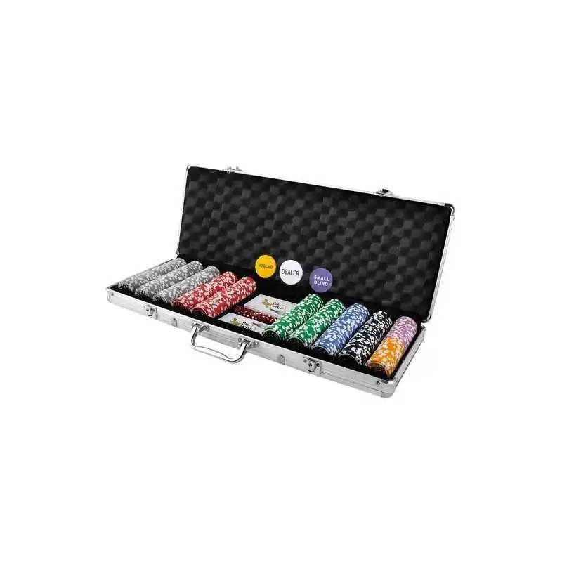 Poker: un set di 500 fiches in una valigia hq