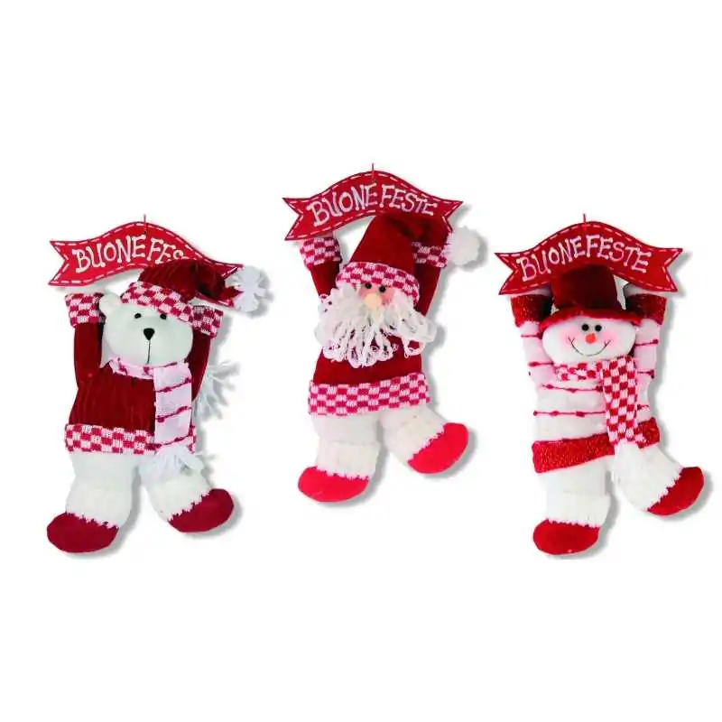 FUORIPORTA BIANCO-ROSSO CM.35, 3 SOGG. ASS.