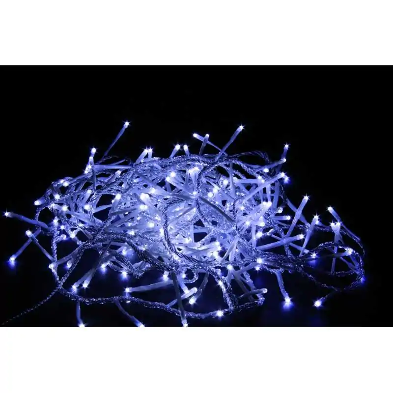 LUCI NATALE 192 LED BIANCHI, CAVO MT.4,  LUCI MT.8