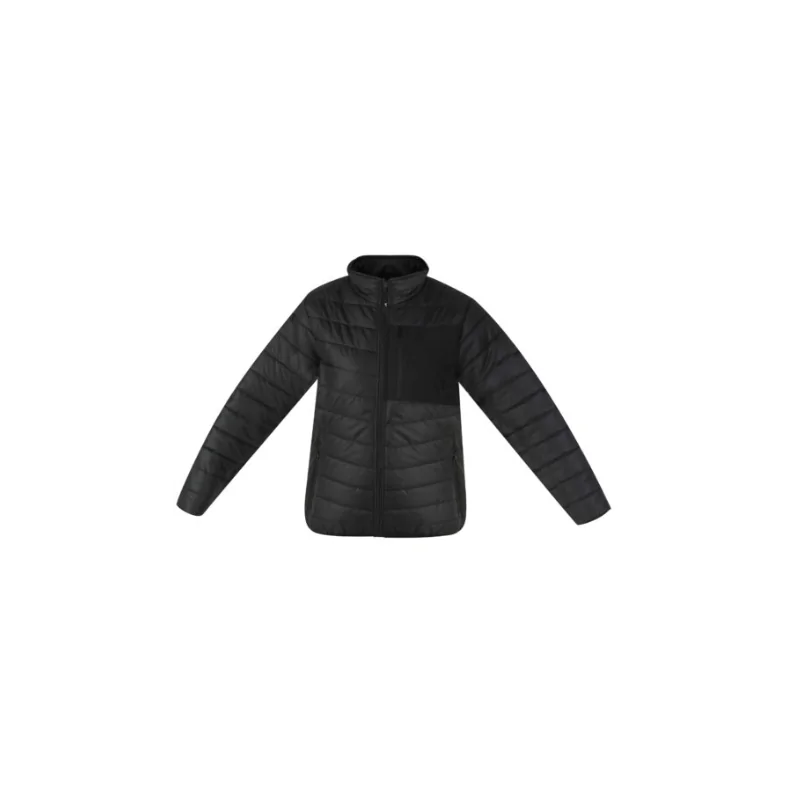Giacca poliestere inserti softshell nero