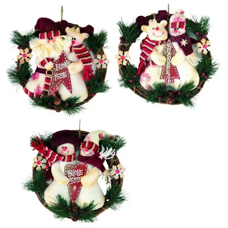 SET 3 FUORIPORTA CIRCOLARE COUNTRY C/DOPPIO PUP., CM.27, 3 SOGG. ASS.