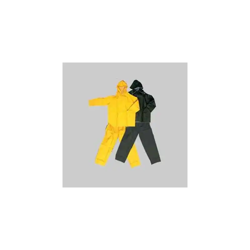 Completo giacca e pantalone impermeabile 390 gr colore giallo