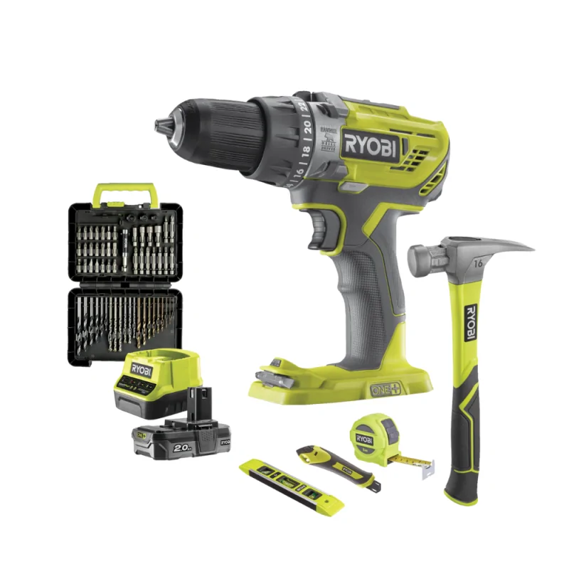 Trapano avvitatore a percussione 18v (1x 2.0ah)  r18pd3-120tah