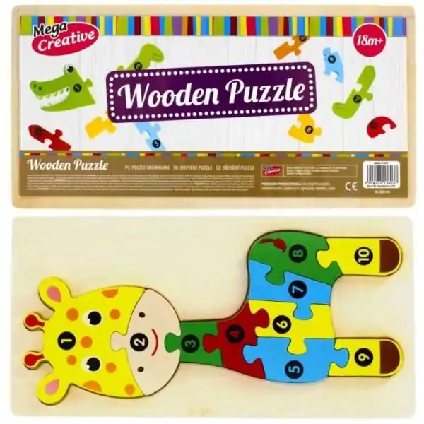 Puzzle Wood Giraffa 10el 14x30 mc Wood Foil 8