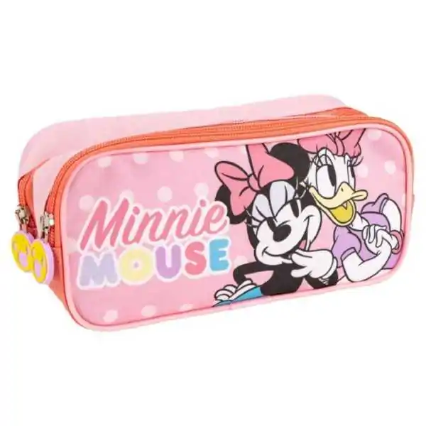 Minnie - astuccio 2 scomparti, rosa