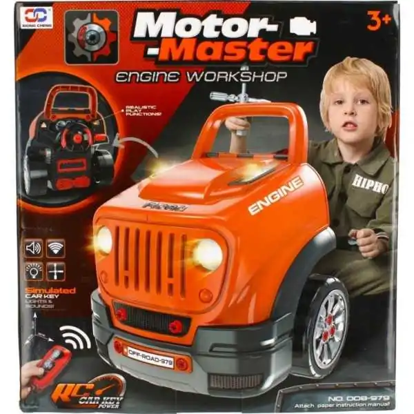 Atelier avec boîte à outils pour masques de voiture 41x4