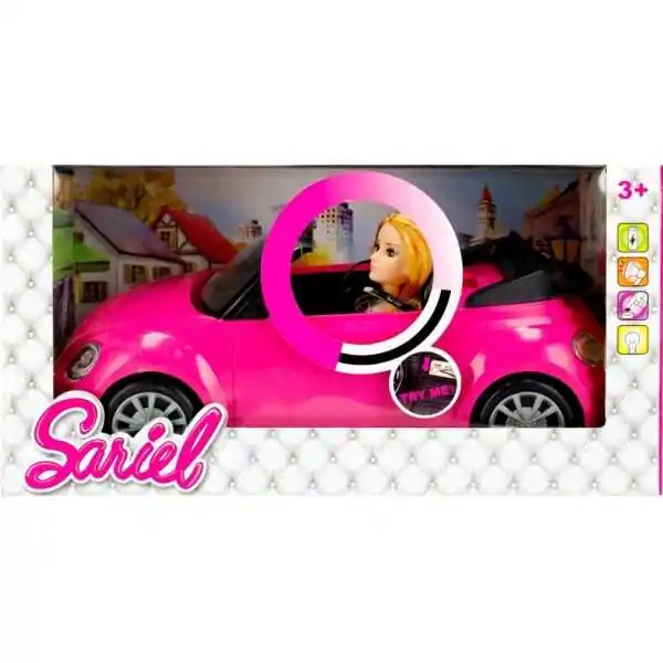 Bambola car sound / light + accessori 46x23x22