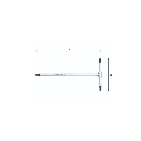 Usag Chiavi a T Con Maschio Esagonale