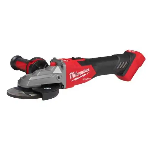 Milwaukee Meuleuse D'Angle à Tête plate  125 mm Avec Interrupteur Coulissant Et Frein M18 FUEL™