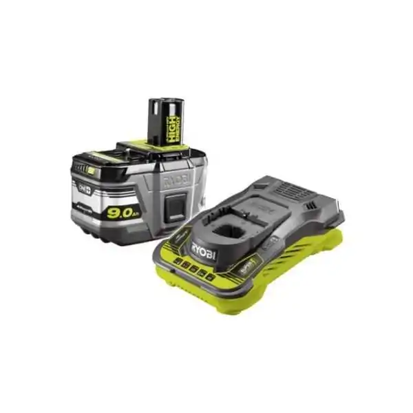 Kit Caricabatterie Super Rapido + 1 Batteria Lithium+ 18V 9.0Ah Ryobi