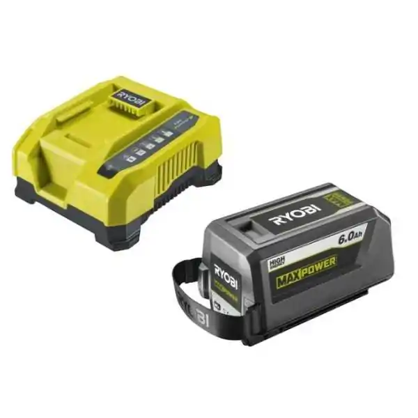 Kit Batteria 6.0 Ah + Caricabatteria Rapido Ryobi