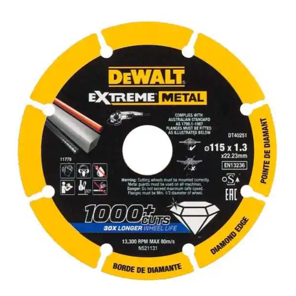 Dewalt Disque Diamanté  Extreme 115 x 22,23 x 1,3 mm