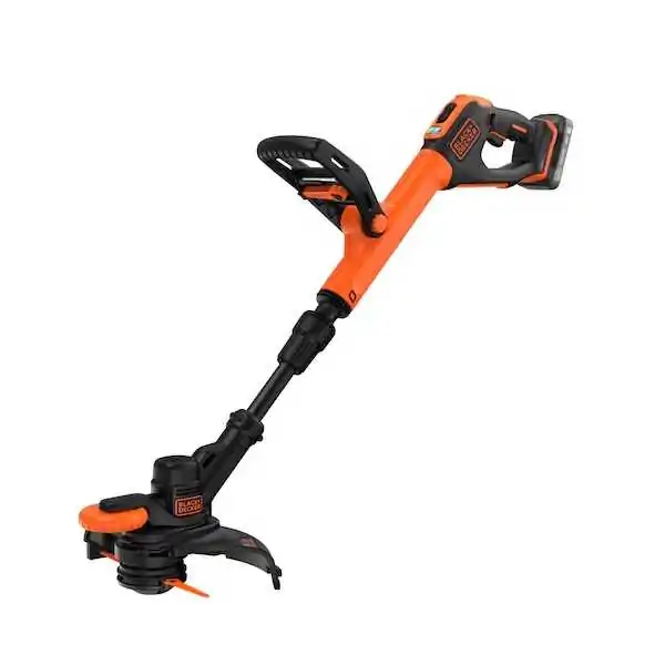 Black+Decker Coupe-Bordures à Batterie  18 V (Modèle à Lame En Résine), 1 Chargeur 18 V 2,0 Ah, 400 mA