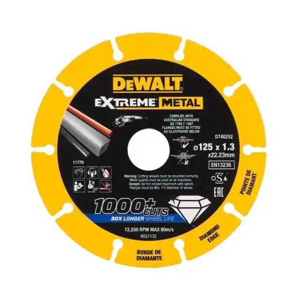 Dewalt Disque Diamanté  Extreme 125 x 22,23 x 1,3 mm