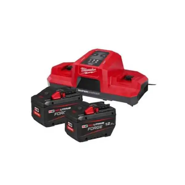 Milwaukee Kit  M18 FORGENRG-122DBSC Energy Forge 2 pièces M18 FB12 18 V 12 Ah + double chargeur M18 DBSC