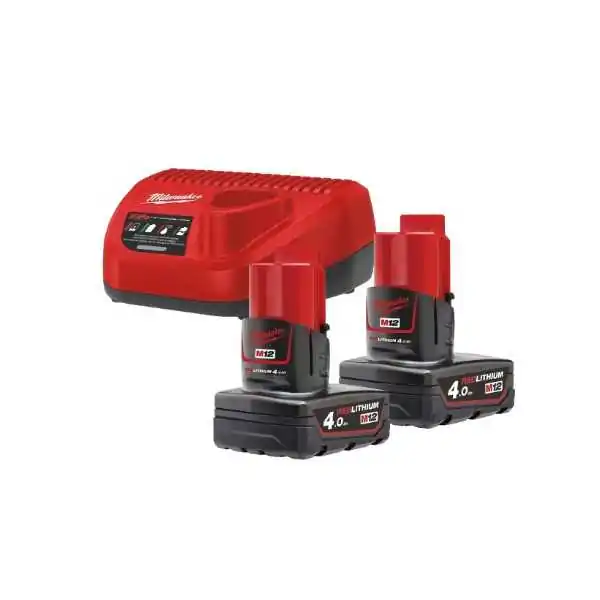 Milwaukee Kit d'alimentation  M12™ 2 x 4,0 Ah (12 V)