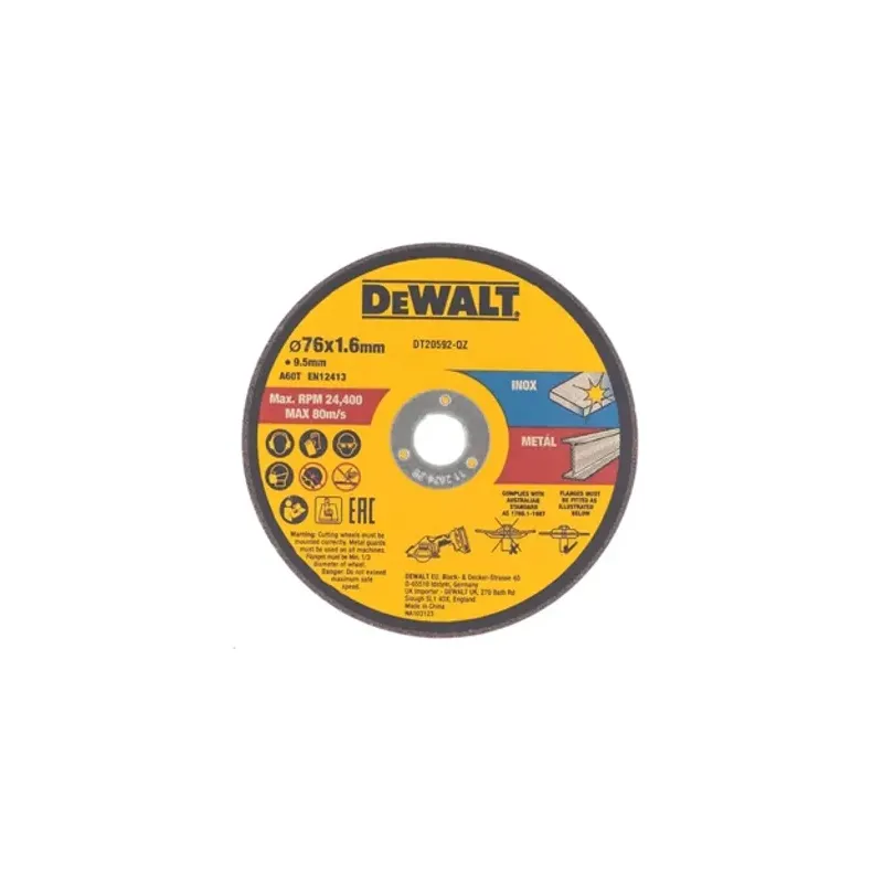 Kit 3 disques Dewalt 76 mm pour mini-scies à tronçonner