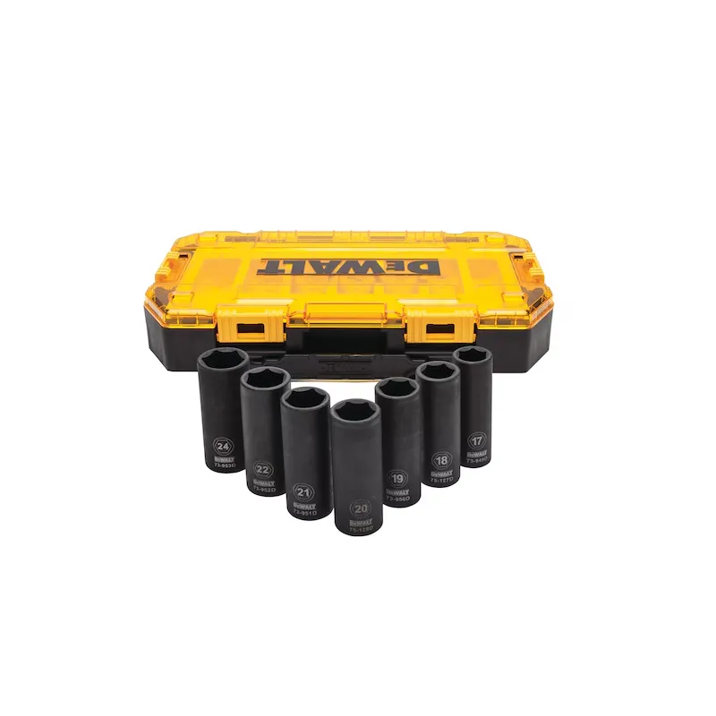 Dewalt Set 7 Pezzi Chiavi A Bussola Macchina Attacco 1/2''