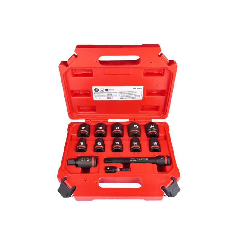 Milwaukee Set bussole a macchina lunghe 1/2" in modulo morbido