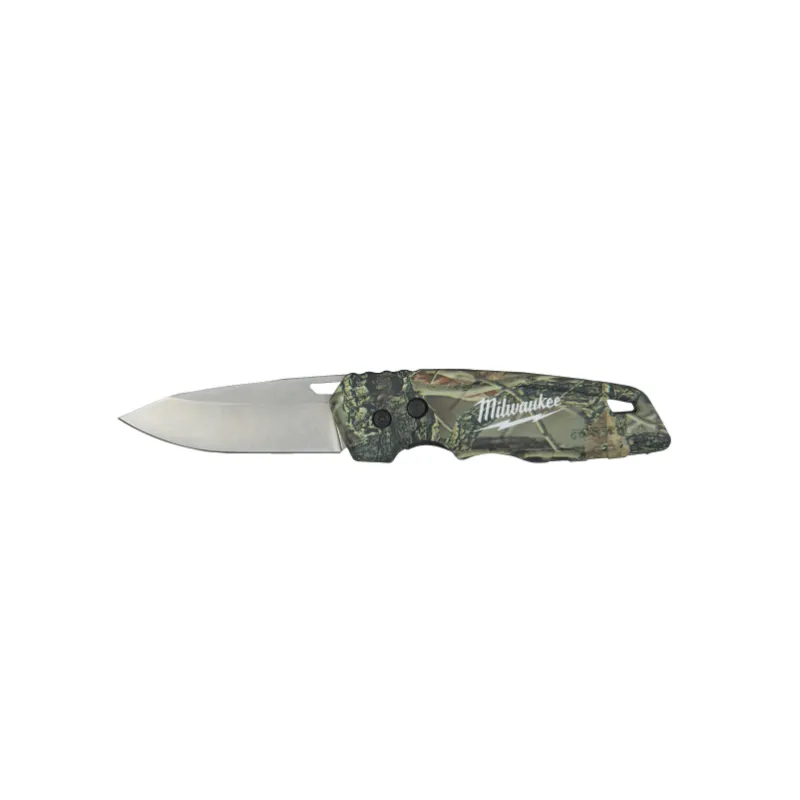 Couteau de sport pliant Milwaukee en camouflage